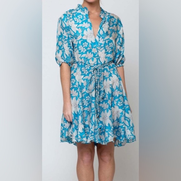 Hannah Artwear Gaia Dress Blue Size 1/ US 6 - Picture 1 of 9